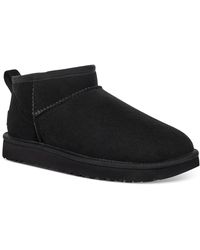 UGG - Classic Ultra Mini Suede Ankle Bootie Slippers - Lyst
