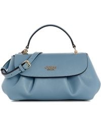 Guess - Amorette Top Handle Medium Flap Satchel Handbag - Lyst