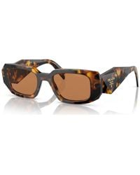 Prada - Low Bridge Rectangular Sunglasses - Lyst
