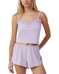 Cotton On - Soft Lounge Lace Trim Cami Top - Lyst