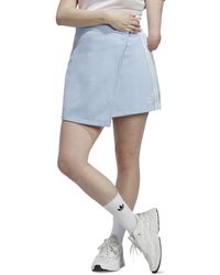 adidas - Adicolor Classics 3-stripes Short Wrapping Skirt - Lyst