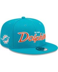 KTZ - Miami Dolphins Main Script 9fifty Snapback Hat - Lyst