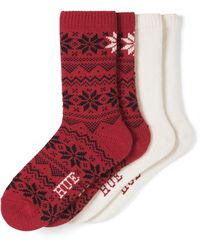 Hue - 2-pack Snowflake Crew Socks - Lyst