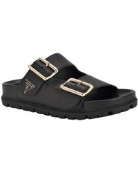 Guess - Fasten Double-buckle Footbed Sandals - Lyst