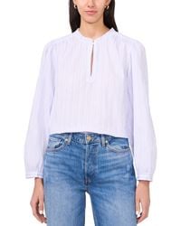 Parker - Cotton The Alora High-neck Blouse - Lyst