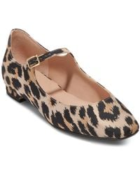 Women's Mary Jane T-Strap Pointed Toe Ballet Flat - Black - CB17AAU5A35