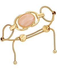 Guess - Tone Center Stone Accent Slider Bracelet - Lyst