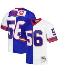 Mitchell & Ness - Lawrence Taylor Royal And White New York Giants 1986 Split Legacy Replica Jersey - Lyst