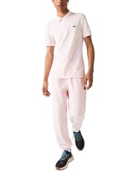 Lacoste - Slim Fit Short Sleeve Ribbed Polo Shirt - Lyst