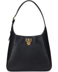 Ralph Lauren - Tanner Medium Leather Shoulder Bag - Lyst