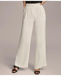 Donna Karan - Pinstripe Wide-leg Pants - Lyst