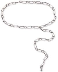 Steve Madden - Paperclip & Twisted Ring Chain Belt - Lyst