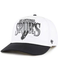 '47 - White/black San Antonio Spurs Tribute Two-tone Hitch Adjustable Hat - Lyst