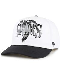 '47 - White/black San Antonio Spurs Tribute Two-tone Hitch Adjustable Hat - Lyst