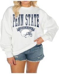 Gameday Couture - Penn State Nittany Lions Good Vibes Premium Fleece Drop Shoulder Pullover Sweatshirt - Lyst