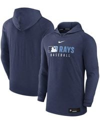 Nike - Tampa Bay Rays Authentic Collection Tri-blend Performance Pullover Hoodie - Lyst