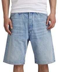 G-Star RAW - Relaxed Fit Sun Faded Denim Shorts - Lyst