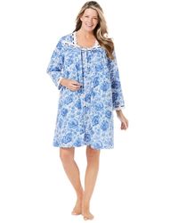 Only Neccessities - Plus Size Only Necessities Short 2-piece Cabbage-rose Peignoir Set - Lyst
