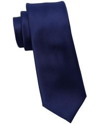DKNY - Shine Satin Solid Slim Tie - Lyst