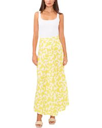 Vince Camuto - Printed A-line Maxi Skirt - Lyst
