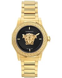 Versace - Swiss Medusa Deco Gold Ion Plated Stainless Steel Bracelet Watch 38mm - Lyst