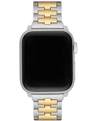 Tory Burch - Reva Band For Apple Watch, Two-tone Gold/stainless Steel - Lyst