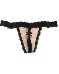 Hanky Panky Plus Size After Midnight Solid Crotchless Thong Lingerie  481001X - Macy's