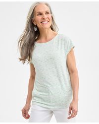 Style & Co. - Petite Mini Milo Leaves Relaxed T-shirt - Lyst