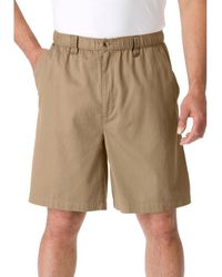 Kingsize - Big & Tall Knockarounds 8" Full Elastic Plain Front Shorts - Lyst