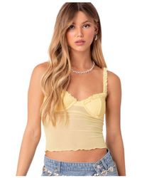 Edikted - Mercy Sheer Mesh Bra Top - Lyst