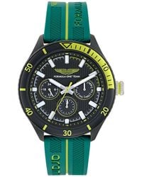 Aston Martin - Pit Multi-function Quartz Green Silicone Watch 46mm - Lyst