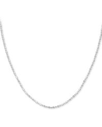 Giani Bernini Sterling Silver Necklace, Dot Dash Chain - Metallic