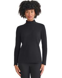 Jones New York - Sutton Ribbed Mock-neck Long-sleeve Sweater - Lyst