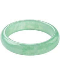 seree - Silk Collection | Agave — Classic Cyan Jade Stone Bangle - Lyst