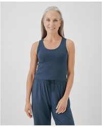 Pact - Cotton Cool Stretch Fitted Lounge Tank - Lyst