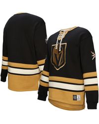 Mitchell & Ness - Vegas Golden Knights Heritage Lace-up Pullover Sweatshirt - Lyst