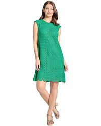 Jones New York - Medallion Lace Swing Knee Length Dress - Lyst