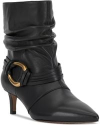 Vince Camuto - Kirpa Slouch Embellished Mid-heel Dress Booties - Lyst