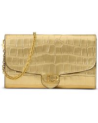 Ralph Lauren - Adair Croc-embossed Leather Small Crossbody - Lyst