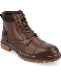 Vance Co. - Fegan Tru Comfort Foam Cap Toe Lace-up Ankle Boots - Lyst