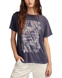 Lucky Brand - Floral Queen Graphic Print Cotton T-shirt - Lyst