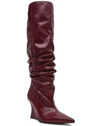 Steve Madden - Distortion Knee-high Slouch Wedge Boots - Lyst