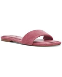 Steve Madden - Lumina Flat Slide Sandals - Lyst