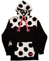 Loungefly - And Distressed Mickey And Friends Minnie Mouse Rocks The Dots Sherpa Pullover Hoodie - Lyst