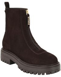 Guess - Syyan Front Zip Lug Sole Booties - Lyst