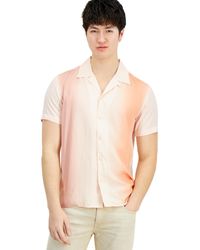 INC International Concepts - Merrit Short Sleeve Button-front Printed Camp Shirt - Lyst