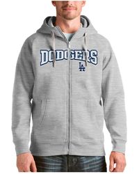 Antigua - Los Angeles Dodgers Team Logo Victory Full-zip Hoodie - Lyst