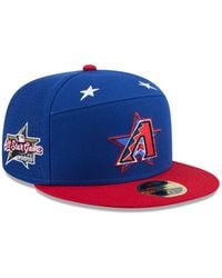 KTZ - Blue/red Arizona Diamondbacks 2025 Mlb All-star Game Workout Side Patch 59fifty Fitted Hat - Lyst