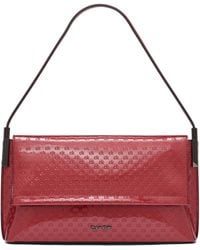 Calvin Klein - Verne Signature Embossed Flap Shoulder Bag - Lyst