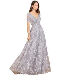 Lara - Short Sleeve Lace A-line Dress - Lyst